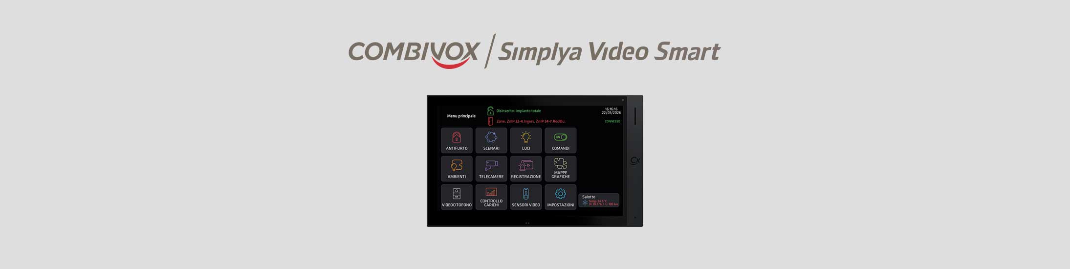 Simplya Video Smart 10″, nuova tastiera touch screen